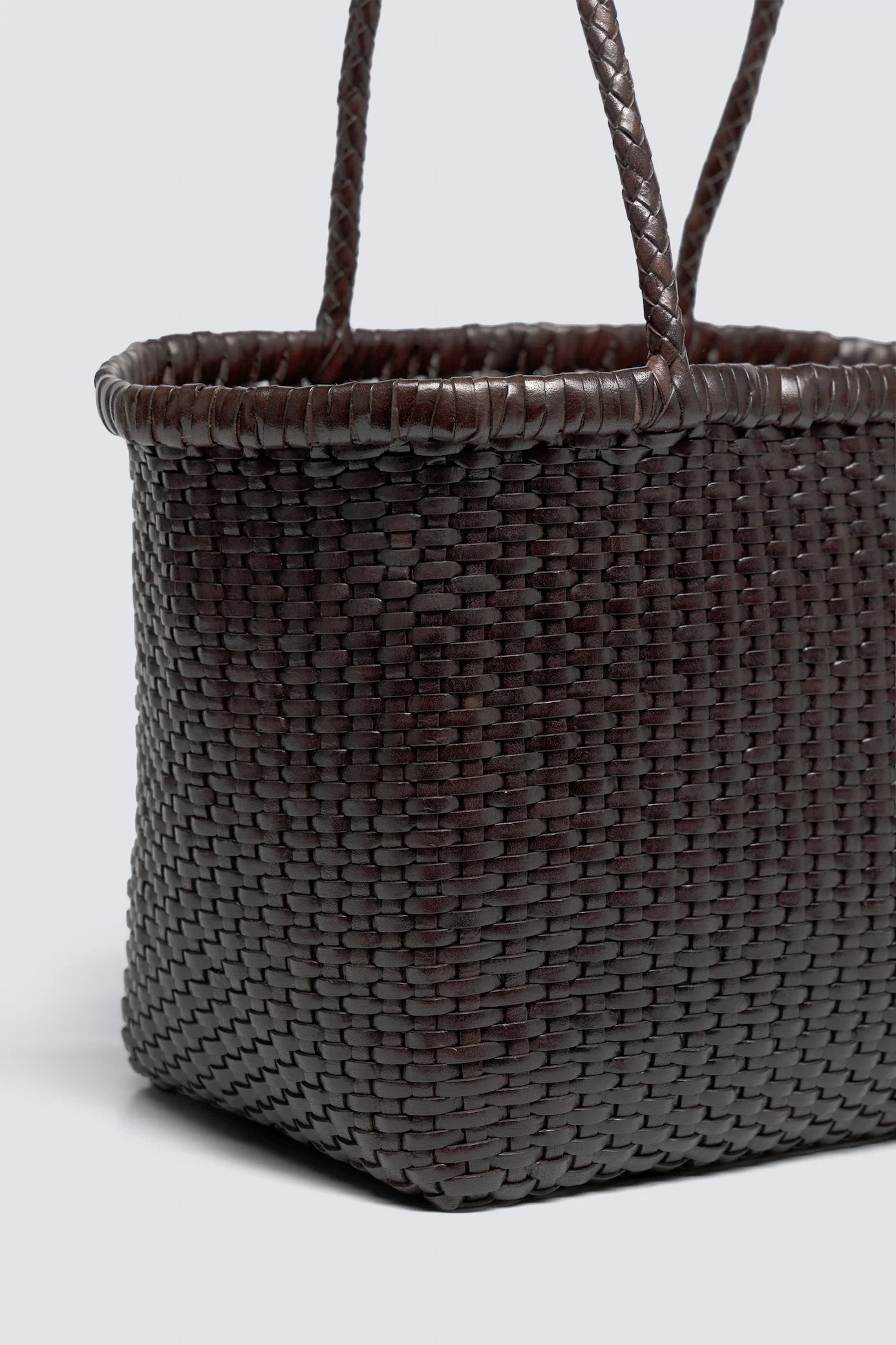 B Weave Small Dark Brown - Image 5